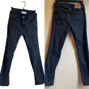 Kids Abercrombie and Fitch dark wash slim fit skinny jeans size 13/14